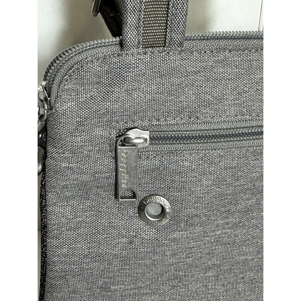 Baggallini Crossbody Grey Travel Purse Nylon - Picture 5 of 8
